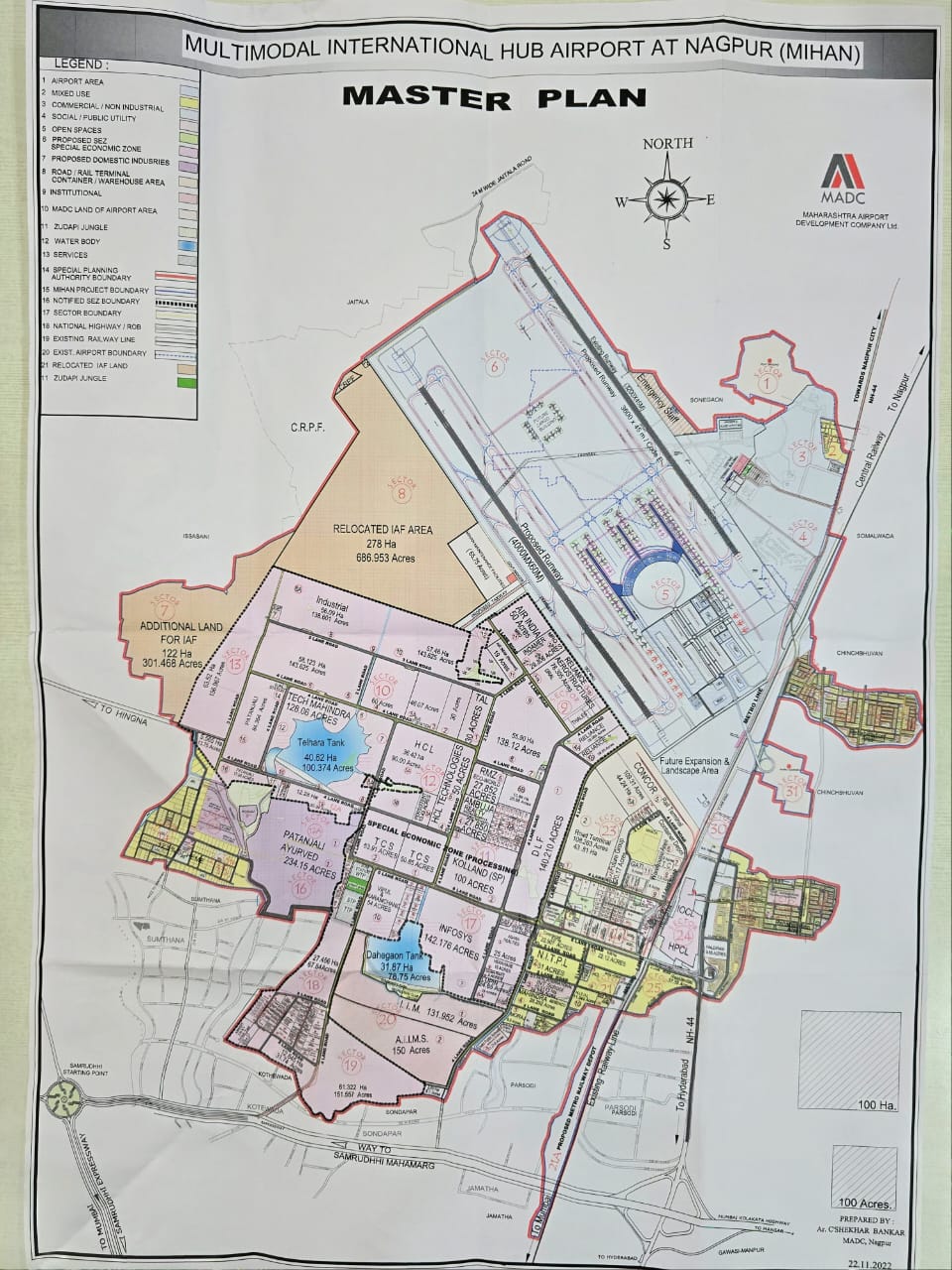 MIHAN Special Economic zone, MAP